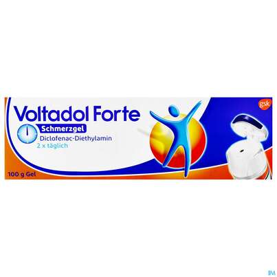 Sie sehen eine Packung Voltadol Forte Schmerzgel 100g, 100 Gramm, Produktbild: 02 Voltadol Forte Schmerzgel 100g, 100 Gramm, A-Nr.: 3917070 - 02