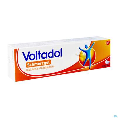 Sie sehen eine Packung Voltadol Schmerzgel 60g, 60 Gramm, Produktbild: 02 Voltadol Schmerzgel 60g, 60 Gramm, A-Nr.: 3529149 - 02