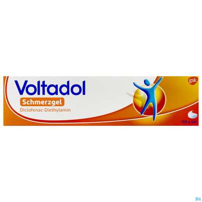 Sie sehen eine Packung Voltadol Schmerzgel 150g, 150 Gramm, Produktbild: 02 Voltadol Schmerzgel 150g, 150 Gramm, A-Nr.: 3762532 - 02