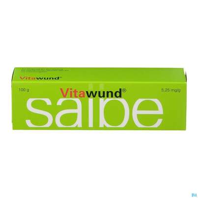 Sie sehen eine Packung Vitawund® 100g Salbe, 100 Gramm, Produktbild: 01 Vitawund® 100g Salbe, 100 Gramm, A-Nr.: 1256954 - 01