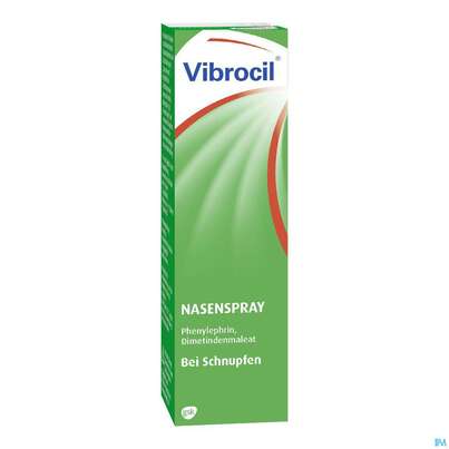 Sie sehen eine Packung Vibrocil Nasenspray, 20 Milliliter, Produktbild: 04 Vibrocil Nasenspray, 20 Milliliter, A-Nr.: 1251129 - 04