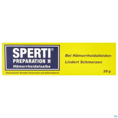 Sie sehen eine Packung Sperti Preparation H Salbe, 25 Gramm, Produktbild: 02 Sperti Preparation H Salbe, 25 Gramm, A-Nr.: 1351084 - 02