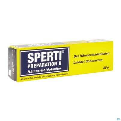 Sie sehen eine Packung Sperti Preparation H Salbe, 25 Gramm, Produktbild: 03 Sperti Preparation H Salbe, 25 Gramm, A-Nr.: 1351084 - 03