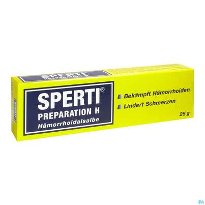 Sie sehen eine Packung Sperti Preparation H Salbe, 25 Gramm, Produktbild: 04 Sperti Preparation H Salbe, 25 Gramm, A-Nr.: 1351084 - 04
