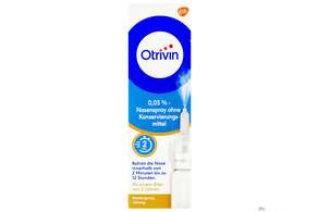 Otrivin 0,05% Nasenspray ohne Konservierungsmittel, 10 Milliliter, A-Nr.: 2475606 - 01