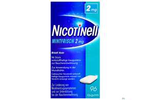 Nicotinell Mint Frisch 2mg wirkstoffhaltige Kaugummis zur Raucherentwöhnung, 96 Stück, A-Nr.: 1319910 - 01