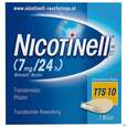Sie sehen eine Packung Nicotinell TTS 10 transdermale Pflaster 7 Stück, 7 Stück, Produktbild: 01 Nicotinell TTS 10 transdermale Pflaster 7 Stück, 7 Stück, A-Nr.: 1254493 - 01
