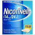 Sie sehen eine Packung Nicotinell TTS 20 transdermale Pflaster 28 Stück, 28 Stück, Produktbild: 01 Nicotinell TTS 20 transdermale Pflaster 28 Stück, 28 Stück, A-Nr.: 1254547 - 01