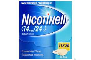Nicotinell TTS 20 transdermale Pflaster 28 Stück, 28 Stück, A-Nr.: 1254547 - 01