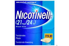 Nicotinell TTS 30 transdermales Pflaster 7 Stück, 7 Stück, A-Nr.: 1254553 - 01