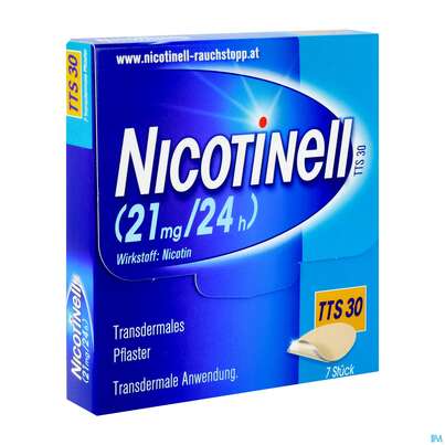 Nicotinell TTS 30 transdermales Pflaster 7 Stück, 7 Stück, A-Nr.: 1254553 - 03