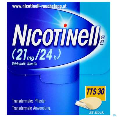 Nicotinell TTS 30 transdermales Pflaster 28 Stück, 28 Stück, A-Nr.: 1254582 - 01