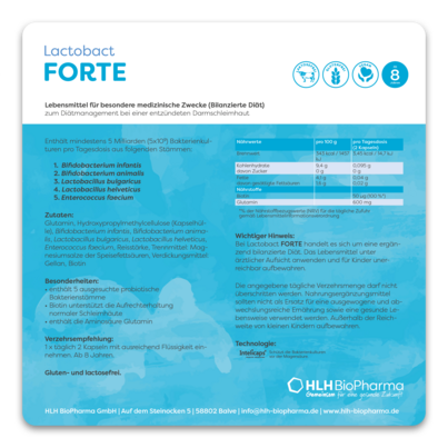 Sie sehen eine Packung Lactobact FORTE, 120 Stück, Produktbild: 04 Lactobact FORTE, 120 Stück, A-Nr.: 4400788 - 04