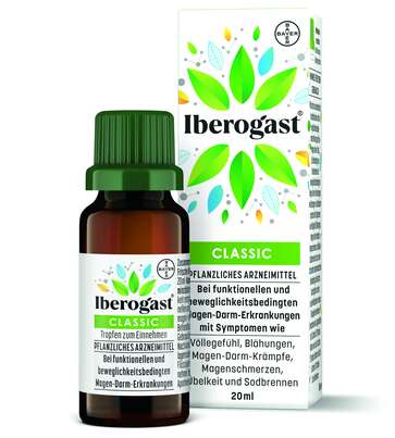 Sie sehen eine Packung Iberogast® Flüssigkeit zum Einnehmen, 20 Milliliter, Produktbild: 01 Iberogast® Flüssigkeit zum Einnehmen, 20 Milliliter, A-Nr.: 2472660 - 01