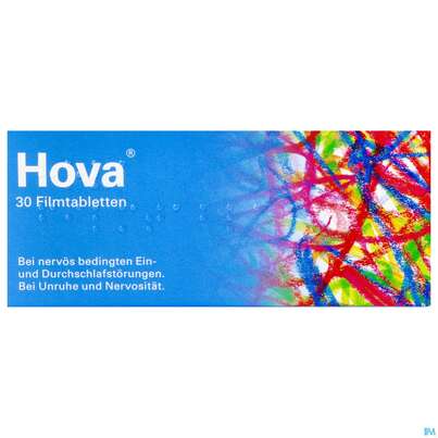 Sie sehen eine Packung Hova® Filmtabletten 30 Stück, 30 Stück, Produktbild: 01 Hova® Filmtabletten 30 Stück, 30 Stück, A-Nr.: 1278074 - 01