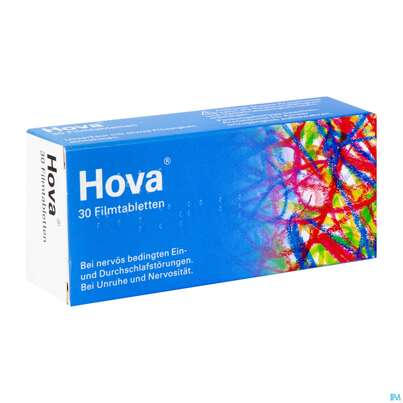Sie sehen eine Packung Hova® Filmtabletten 30 Stück, 30 Stück, Produktbild: 02 Hova® Filmtabletten 30 Stück, 30 Stück, A-Nr.: 1278074 - 02