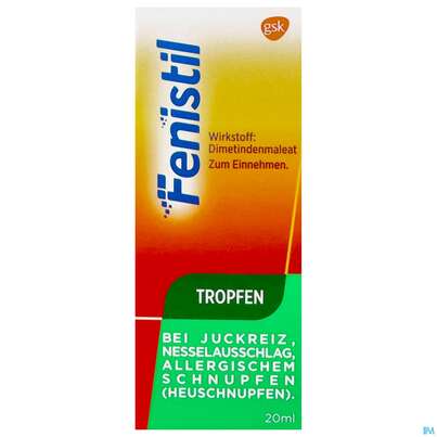 Sie sehen eine Packung Fenistil Tropfen, 20 Milliliter, Produktbild: 03 Fenistil Tropfen, 20 Milliliter, A-Nr.: 4951933 - 03