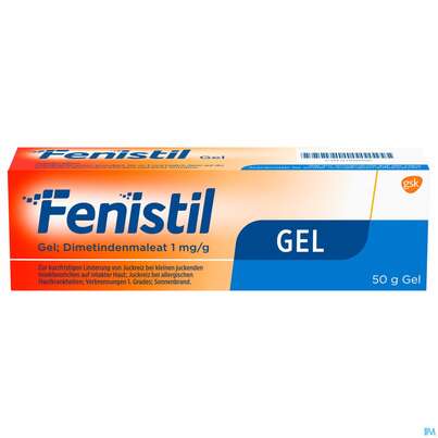 Sie sehen eine Packung Fenistil Gel 50g, 50 Gramm, Produktbild: 02 Fenistil Gel 50g, 50 Gramm, A-Nr.: 0622115 - 02