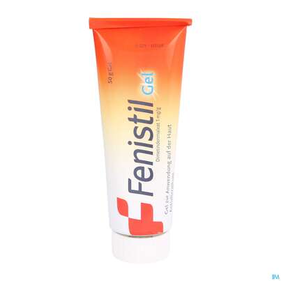 Sie sehen eine Packung Fenistil Gel 50g, 50 Gramm, Produktbild: 12 Fenistil Gel 50g, 50 Gramm, A-Nr.: 0622115 - 12