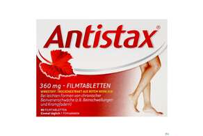 Antistax® Filmtabletten 360mg, 90 Stück, A-Nr.: 3546432 - 01