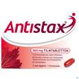 Sie sehen eine Packung Antistax® 360 mg Filmtabletten, 30 Stück, Produktbild: 01 Antistax® 360 mg Filmtabletten, 30 Stück, A-Nr.: 3520415 - 01