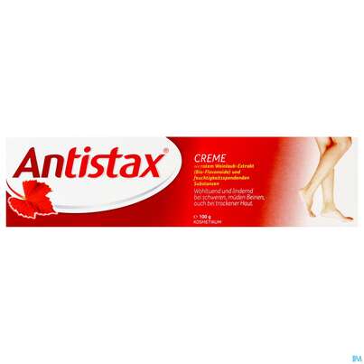 Sie sehen eine Packung Antistax® Creme (Kosmetikum), 100 Gramm, Produktbild: 01 Antistax® Creme (Kosmetikum), 100 Gramm, A-Nr.: 2337643 - 01