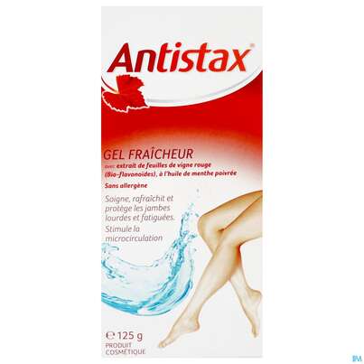 Sie sehen eine Packung Antistax® Frischgel (Kosmetikum), 125 Gramm, Produktbild: 01 Antistax® Frischgel (Kosmetikum), 125 Gramm, A-Nr.: 2337666 - 01