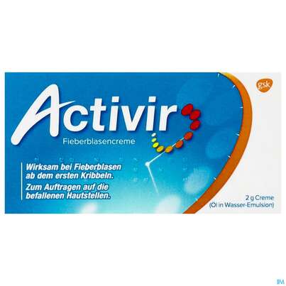 Activir Fieberblasencreme 2g Tube, 2 Gramm, A-Nr.: 3509750 - 01