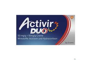 Activir Duo 50 mg/g + 10 mg/g Creme, 2 Gramm, A-Nr.: 4964077 - 01