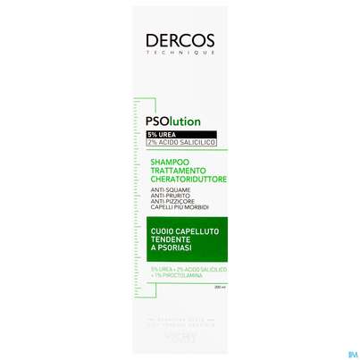 Sie sehen eine Packung SH.VICHY DERC PSOLUTION, 200 Milliliter, Produktbild: 01 SH.VICHY DERC PSOLUTION, 200 Milliliter, A-Nr.: 5429713 - 01