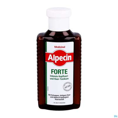 Sie sehen eine Packung Alpecin Medizinal Forte Intensiv Kopfhaut- und Haartonikum 200ml, 200 Milliliter, Produktbild: 06 Alpecin Medizinal Forte Intensiv Kopfhaut- und Haartonikum 200ml, 200 Milliliter, A-Nr.: 5001636 - 06