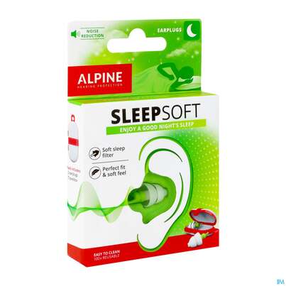 Sie sehen eine Packung Ohrenschutz Alpine Hearing Protection Sleepsoft 2st, Produktbild: 02 Ohrenschutz Alpine Hearing Protection Sleepsoft 2st, A-Nr.: 3796241 - 02