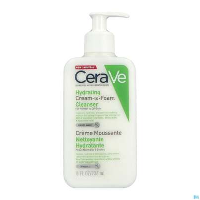 Sie sehen eine Packung CeraVe Creme-zu-Schaum Reinigung, 236 Milliliter, Produktbild: 04 CeraVe Creme-zu-Schaum Reinigung, 236 Milliliter, A-Nr.: 5381969 - 04