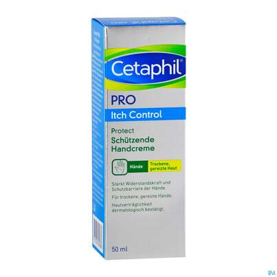 Sie sehen eine Packung Cetaphil Pro ItchControl Protect Handcreme, 50 Milliliter, Produktbild: 01 Cetaphil Pro ItchControl Protect Handcreme, 50 Milliliter, A-Nr.: 4778771 - 01