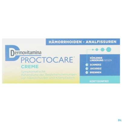 Sie sehen eine Packung DERMOVITAMINA PROCTOCARE CR, 30 Milliliter, Produktbild: 01 DERMOVITAMINA PROCTOCARE CR, 30 Milliliter, A-Nr.: 4855218 - 01