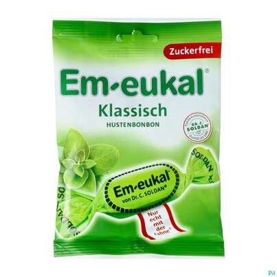Sie sehen eine Packung EM-EUKAL BONB ZFR KLASSISCH, 75 Gramm, Produktbild: 02 EM-EUKAL BONB ZFR KLASSISCH, 75 Gramm, A-Nr.: 1215429 - 02