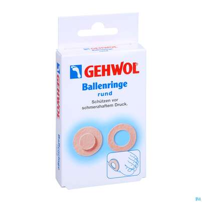 Sie sehen eine Packung Gehwol Ballenringe Rund Nr 64153 6st, Produktbild: 03 Gehwol Ballenringe Rund Nr 64153 6st, A-Nr.: 1022788 - 03
