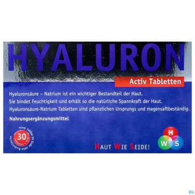 Sie sehen eine Packung HYALURON ACTIV TBL, 30 Stück, Produktbild: 01 HYALURON ACTIV TBL, 30 Stück, A-Nr.: 4000451 - 01