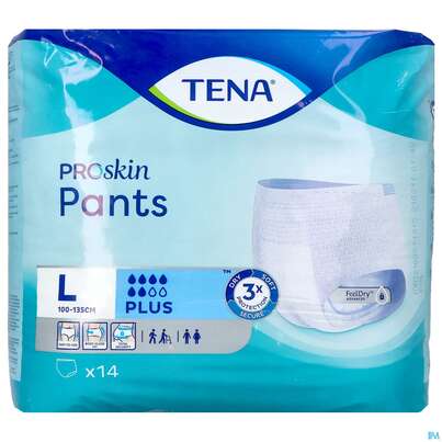 Sie sehen eine Packung Inkontinenz Tena Pants Plus L 791230 14st, Produktbild: 01 Inkontinenz Tena Pants Plus L 791230 14st, A-Nr.: 2394701 - 01