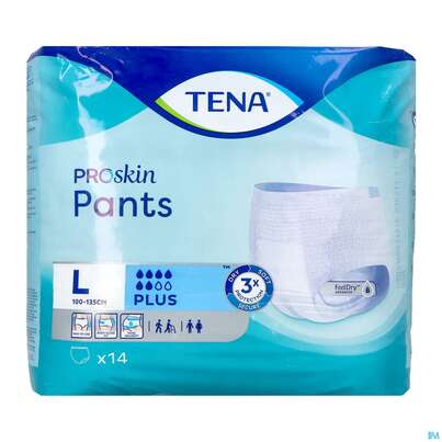 Sie sehen eine Packung Inkontinenz Tena Pants Plus L 791230 14st, Produktbild: 05 Inkontinenz Tena Pants Plus L 791230 14st, A-Nr.: 2394701 - 05