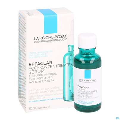 Sie sehen eine Packung La Roche-Posay Effaclar hochkonzentriertes Serum, 30 Milliliter, Produktbild: 05 La Roche-Posay Effaclar hochkonzentriertes Serum, 30 Milliliter, A-Nr.: 5342604 - 05