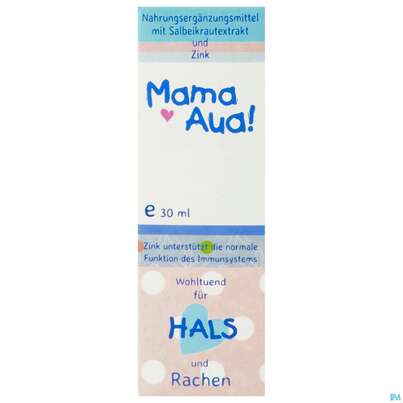Sie sehen eine Packung MAMA-AUA TR HALS, 30 Milliliter, Produktbild: 01 MAMA-AUA TR HALS, 30 Milliliter, A-Nr.: 3815458 - 01