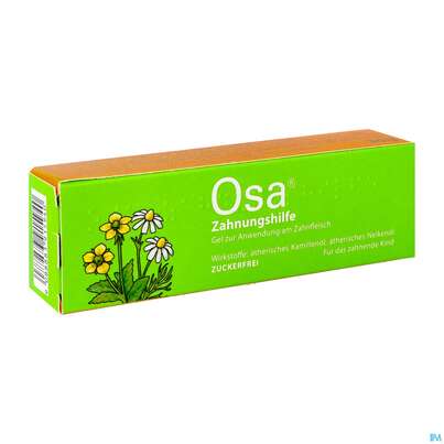 Sie sehen eine Packung OSA ZAHNUNGSHILFE GEL, 30 Gramm, Produktbild: 04 OSA ZAHNUNGSHILFE GEL, 30 Gramm, A-Nr.: 3915941 - 04