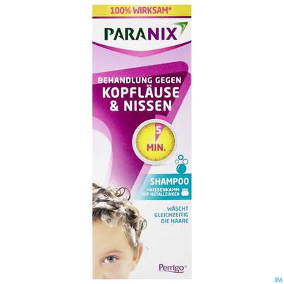 Sie sehen eine Packung Paranix Shampoo mit Kamm, 200 Milliliter, Produktbild: 01 Paranix Shampoo mit Kamm, 200 Milliliter, A-Nr.: 3840692 - 01