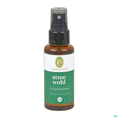 Sie sehen eine Packung Primavera Atmewohl Kissenspray Bio 30ml, Produktbild: 01 Primavera Atmewohl Kissenspray Bio 30ml, A-Nr.: 4761865 - 01