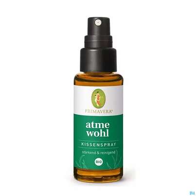 Sie sehen eine Packung Primavera Atmewohl Kissenspray Bio 30ml, Produktbild: 03 Primavera Atmewohl Kissenspray Bio 30ml, A-Nr.: 4761865 - 03