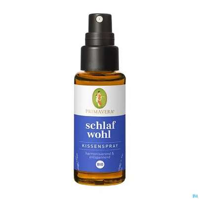 Sie sehen eine Packung PRIMAV.SCHLAFWOHL KISSENSPR, 30 Milliliter, Produktbild: 01 PRIMAV.SCHLAFWOHL KISSENSPR, 30 Milliliter, A-Nr.: 3310965 - 01