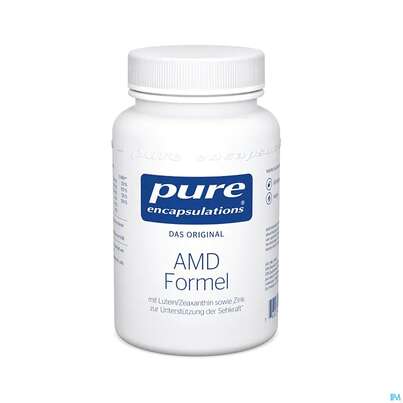 Sie sehen eine Packung Pure Encapsulations AMD Formel, 60 Stück, Produktbild: 02 Pure Encapsulations AMD Formel, 60 Stück, A-Nr.: 4171419 - 02
