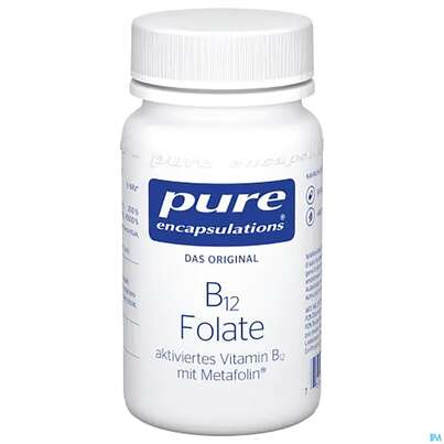 Sie sehen eine Packung Pure Encapsulations Vit B12 Folat, 90 Stück, Produktbild: 01 Pure Encapsulations Vit B12 Folat, 90 Stück, A-Nr.: 3457875 - 01