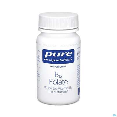 Sie sehen eine Packung Pure Encapsulations Vit B12 Folat, 90 Stück, Produktbild: 02 Pure Encapsulations Vit B12 Folat, 90 Stück, A-Nr.: 3457875 - 02